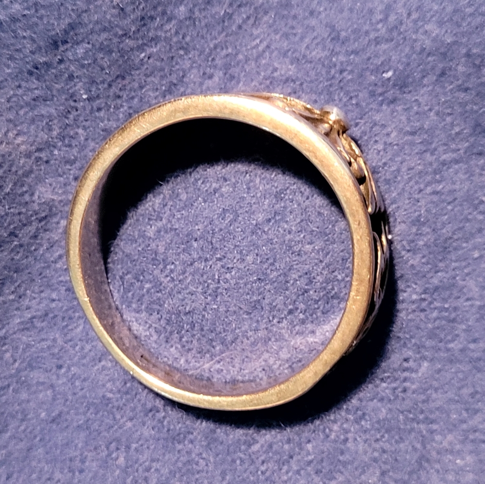 CELTIC CROSS STERLING SILVER HIGHLANDER RING 8 - Picture 4 of 4